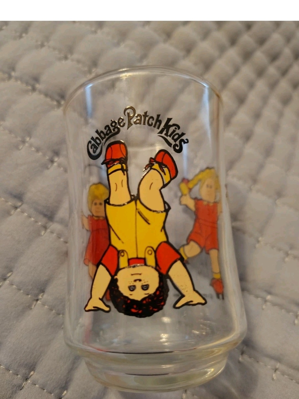 Vintage 1984 Cabbage Patch Kids 6 oz Clear Juice Glass